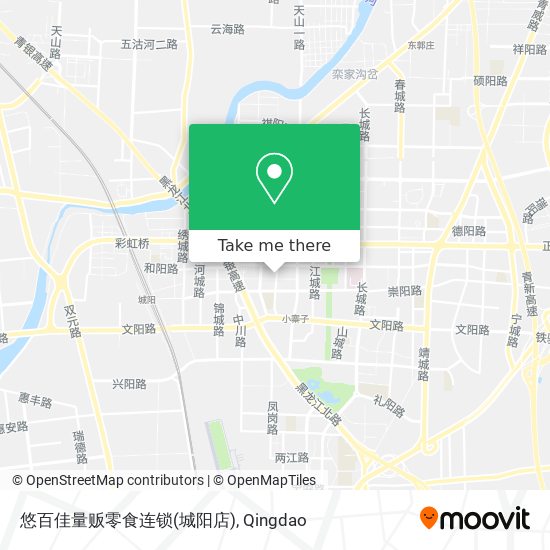 悠百佳量贩零食连锁(城阳店) map