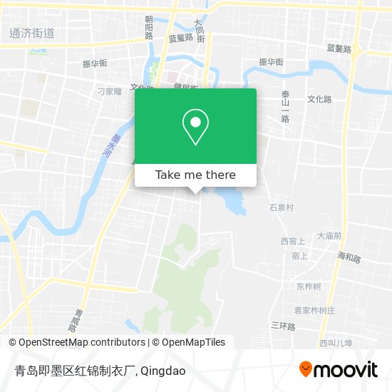 青岛即墨区红锦制衣厂 map