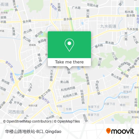 华楼山路地铁站-B口 map