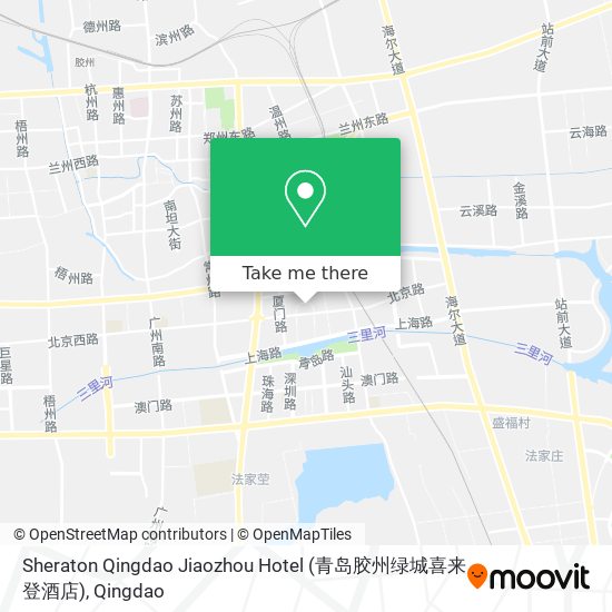 Sheraton Qingdao Jiaozhou Hotel (青岛胶州绿城喜来登酒店) map