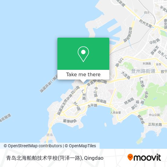 青岛北海船舶技术学校(菏泽一路) map