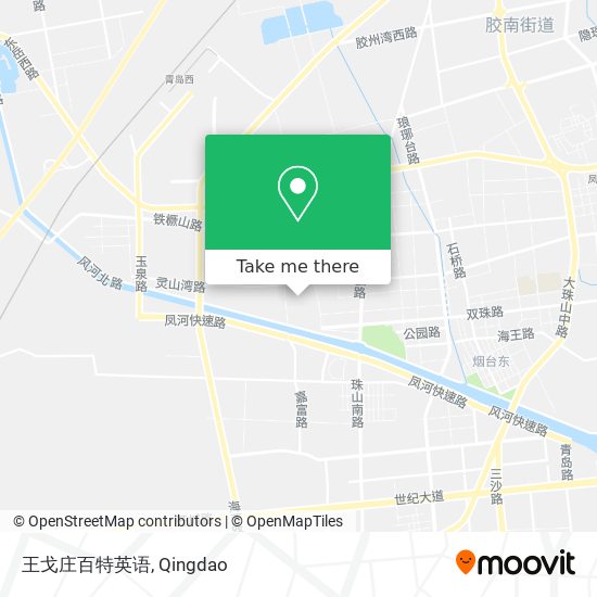 王戈庄百特英语 map