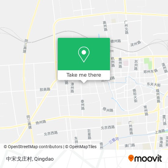 中宋戈庄村 map