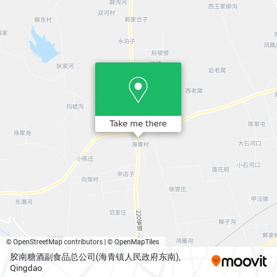 胶南糖酒副食品总公司(海青镇人民政府东南) map