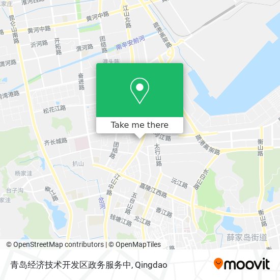 青岛经济技术开发区政务服务中 map