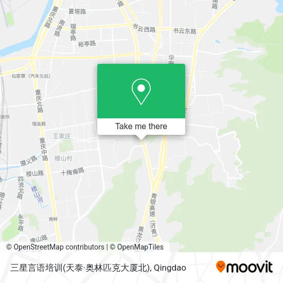 三星言语培训(天泰·奥林匹克大厦北) map