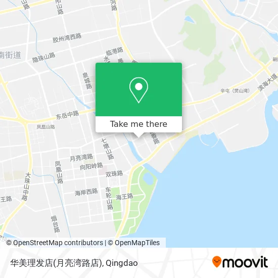 华美理发店(月亮湾路店) map