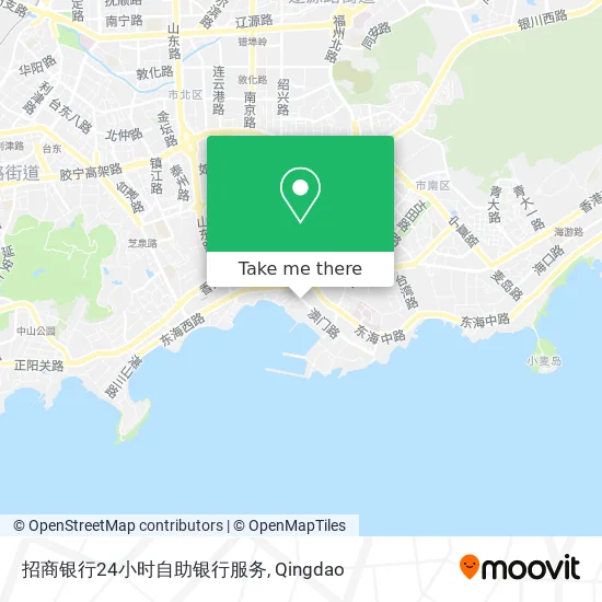 招商银行24小时自助银行服务 map