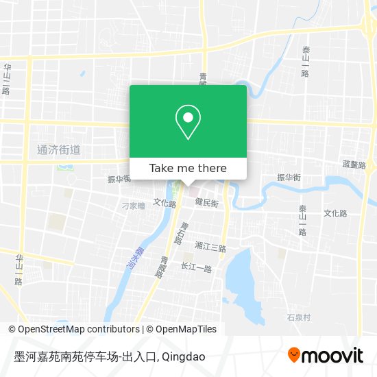 墨河嘉苑南苑停车场-出入口 map