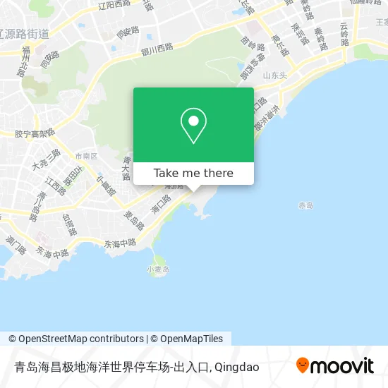 青岛海昌极地海洋世界停车场-出入口 map