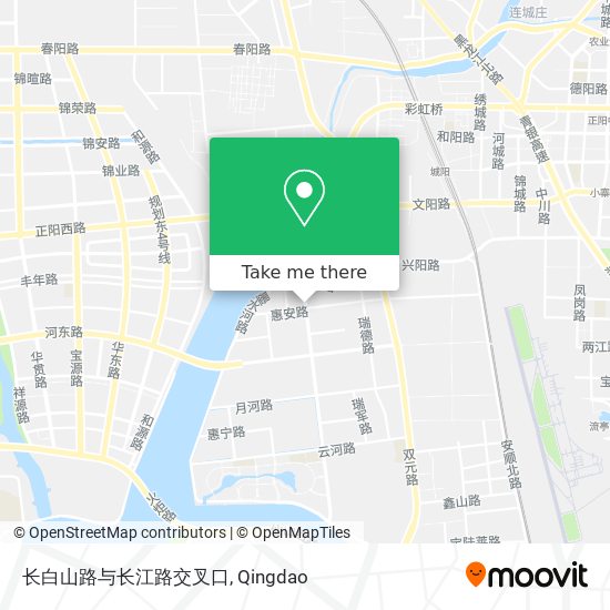 长白山路与长江路交叉口 map