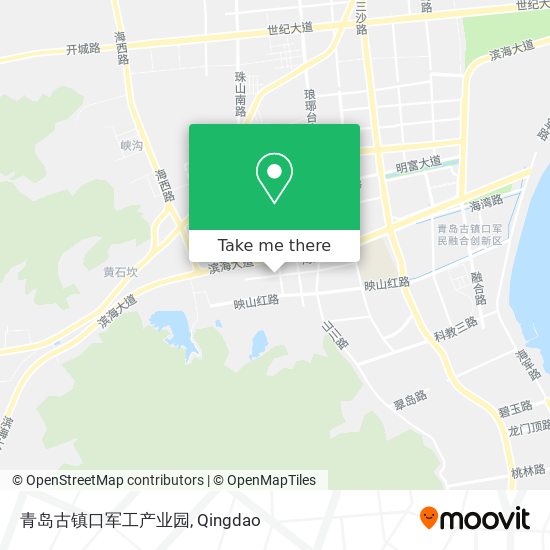 青岛古镇口军工产业园 map