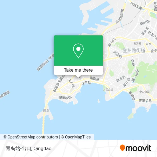 青岛站-出口 map