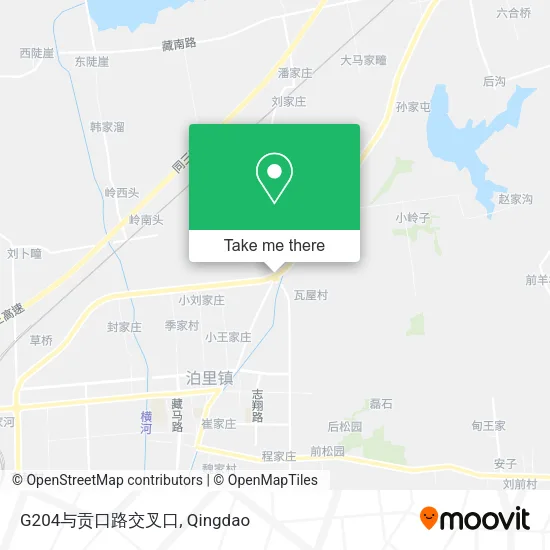 G204与贡口路交叉口 map