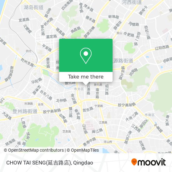CHOW TAI SENG(延吉路店) map