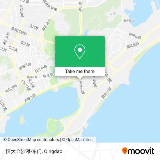 恒大金沙滩-东门 map