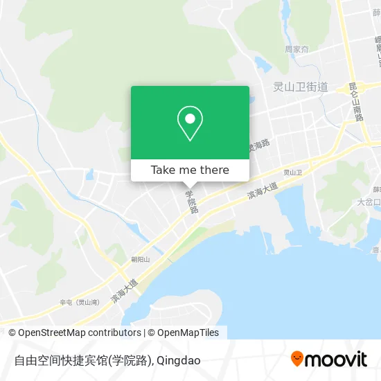 自由空间快捷宾馆(学院路) map