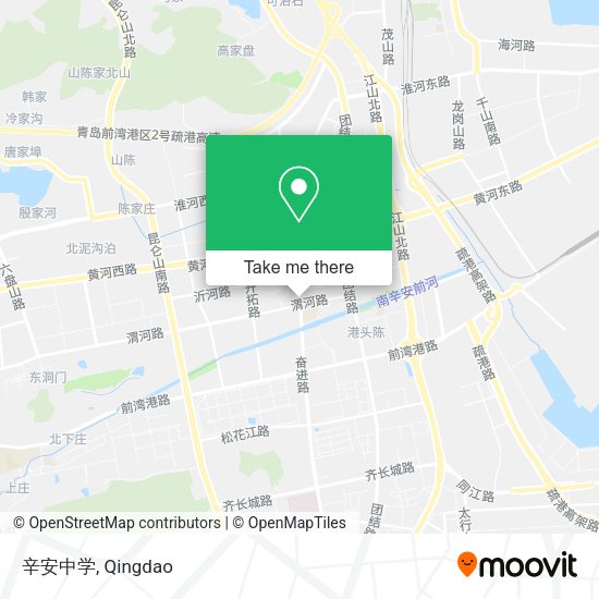 辛安中学 map