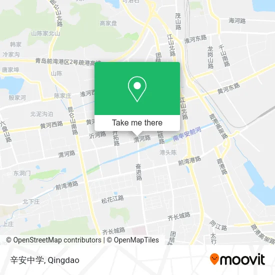 辛安中学 map