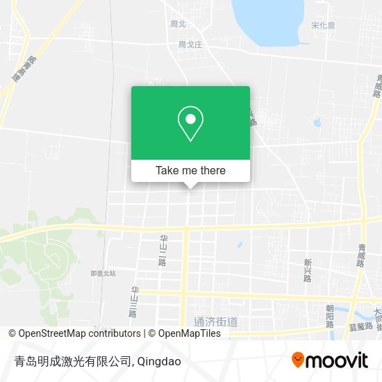 青岛明成激光有限公司 map