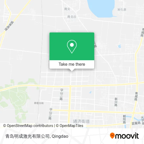 青岛明成激光有限公司 map