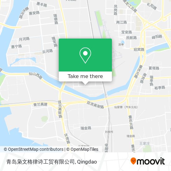 青岛枭文格律诗工贸有限公司 map