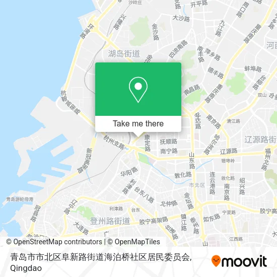 青岛市市北区阜新路街道海泊桥社区居民委员会 map