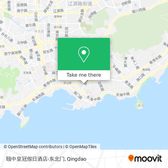 颐中皇冠假日酒店-东北门 map