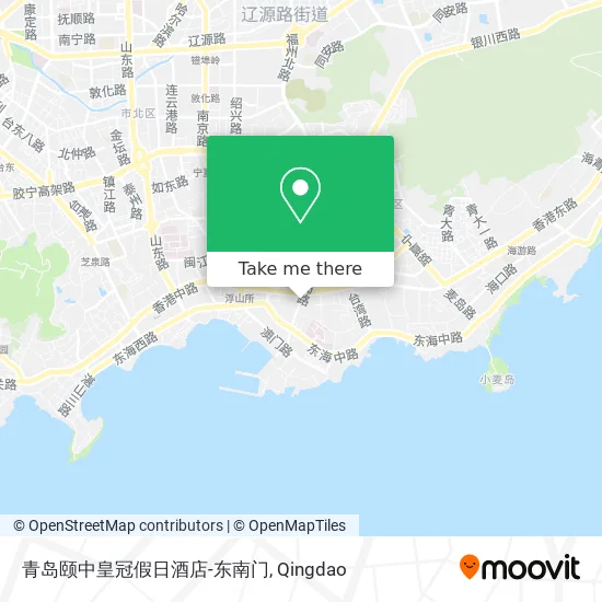 青岛颐中皇冠假日酒店-东南门 map