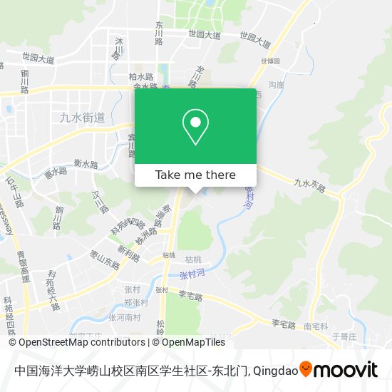 中国海洋大学崂山校区南区学生社区-东北门 map