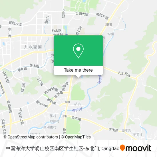 中国海洋大学崂山校区南区学生社区-东北门 map