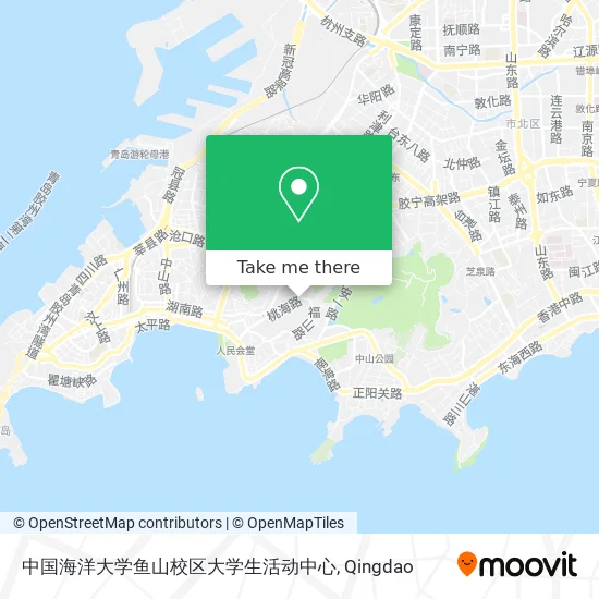 中国海洋大学鱼山校区大学生活动中心 map