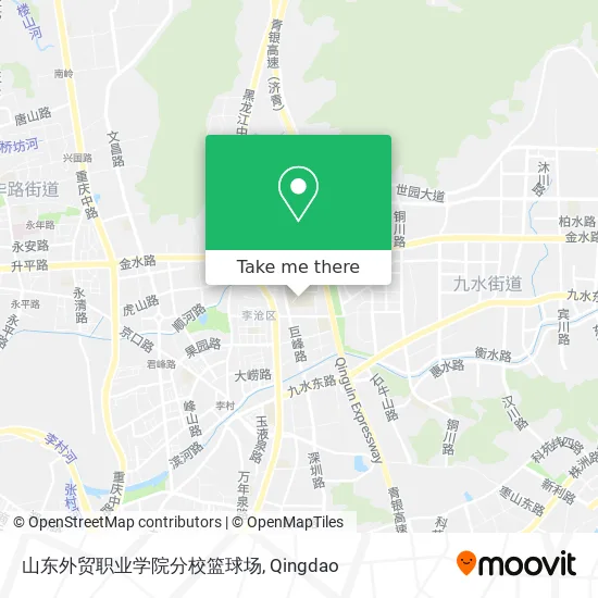 山东外贸职业学院分校篮球场 map