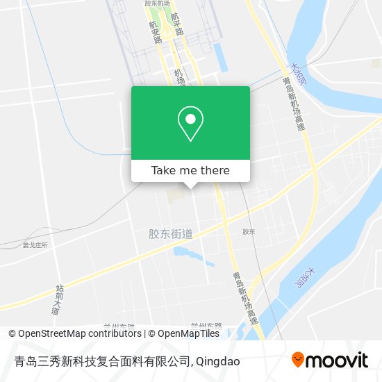 青岛三秀新科技复合面料有限公司 map