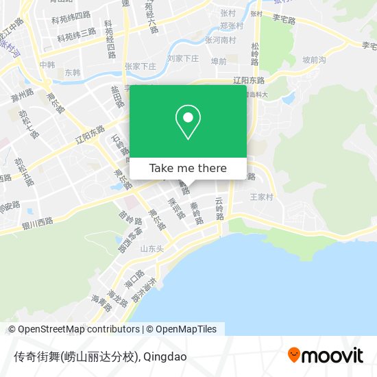 传奇街舞(崂山丽达分校) map