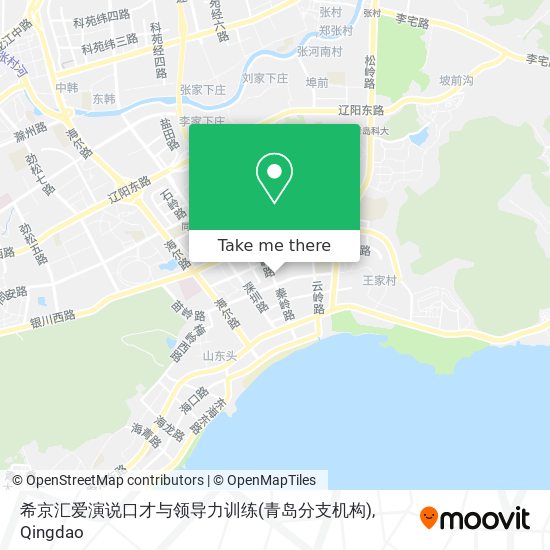 希京汇爱演说口才与领导力训练(青岛分支机构) map