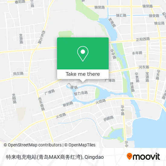 特来电充电站(青岛MAX商务红湾) map