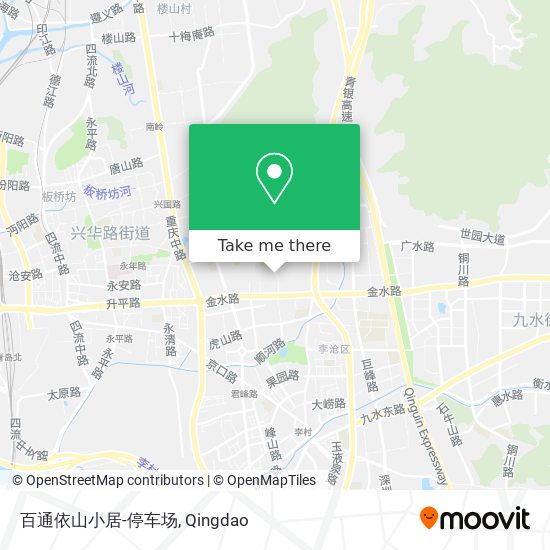 百通依山小居-停车场 map