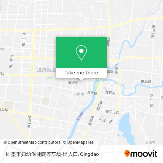 即墨市妇幼保健院停车场-出入口 map