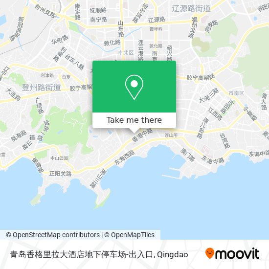 青岛香格里拉大酒店地下停车场-出入口 map