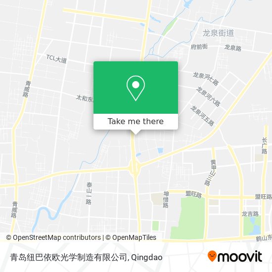 青岛纽巴依欧光学制造有限公司 map