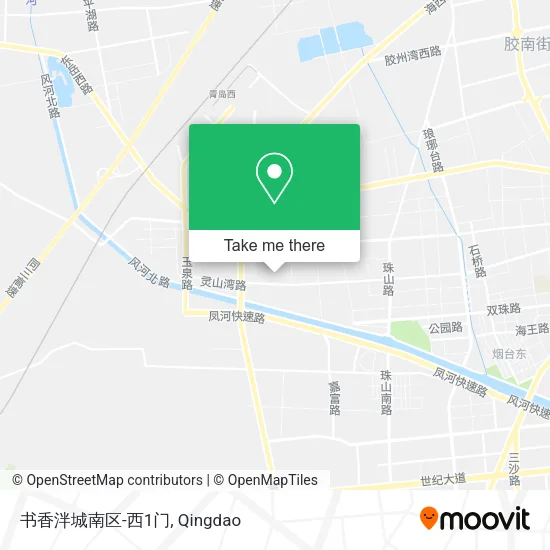 书香泮城南区-西1门 map