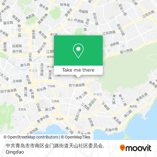 中共青岛市市南区金门路街道天山社区委员会 map