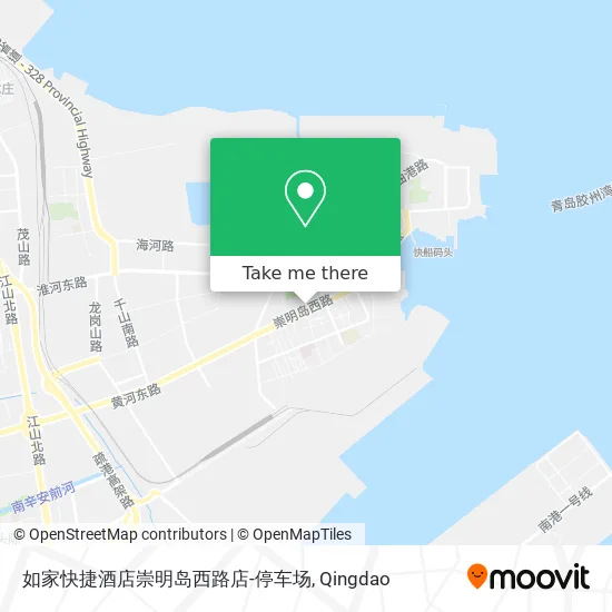 如家快捷酒店崇明岛西路店-停车场 map