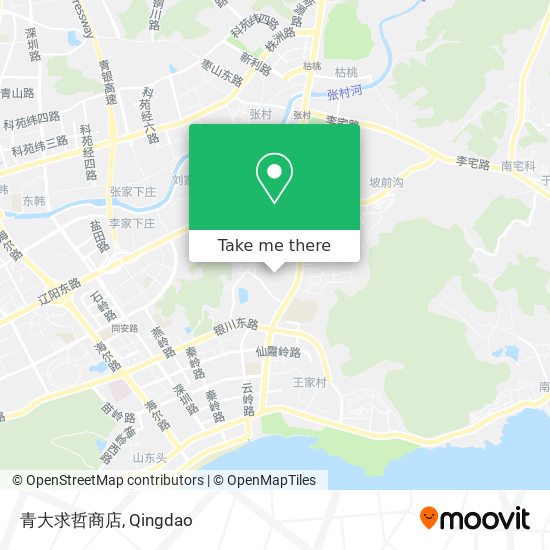 青大求哲商店 map