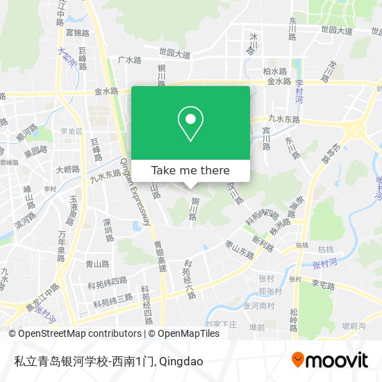 私立青岛银河学校-西南1门 map