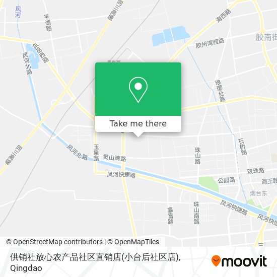 供销社放心农产品社区直销店(小台后社区店) map