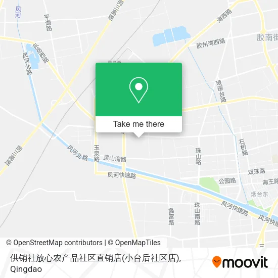 供销社放心农产品社区直销店(小台后社区店) map