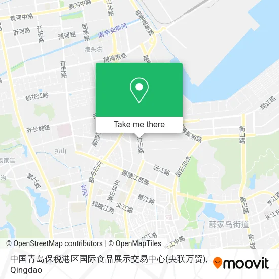 中国青岛保税港区国际食品展示交易中心(央联万贸) map
