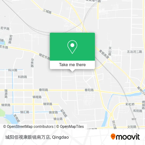 城阳佰视康眼镜南万店 map